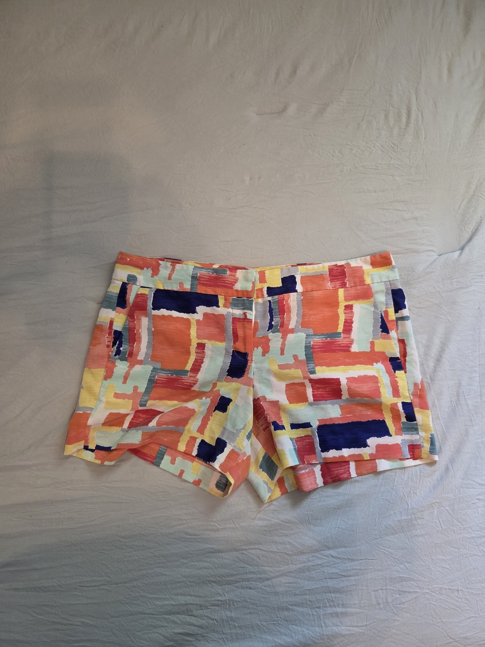 Tommy Hilfiger Women's Multicolor Abstract Print Shorts